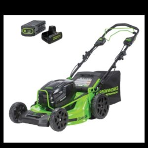 Greenworks Commercial 82V 21" Brushless Push Mower with (1) 5Ah Battery and Dual Port Charger (82LM21-5DP)